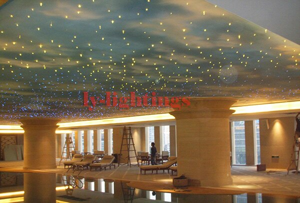 End-glow optic fiber light kit 32w twinkle stars sky ceiling light 32W RGB IR for decoration project underwater lighting